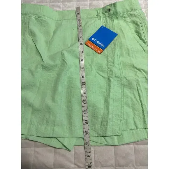 Columbia PFG Omnishade Skort Size Medium Eagle Eye Green Zip Outdoor Hiking NWT - Picture 9 of 9